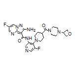 2-Amino-6-fluoro-N-[5-fluoro-4-[4-[4-(3-oxetanyl)piperazine-1-carbonyl]-1-piperidyl]-3-pyridyl]pyrazolo[1,5-a]pyrimidine-3-carboxamide