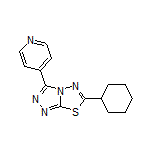 6-Cyclohexyl-3-(4-pyridyl)-[1,2,4]triazolo[3,4-b][1,3,4]thiadiazole