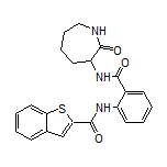 N-[2-[(2-Oxo-3-azepanyl)carbamoyl]phenyl]benzothiophene-2-carboxamide