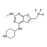 N2-Methyl-N4-(piperidin-4-yl)-6-(2,2,2-trifluoroethyl)thieno[2,3-d]pyrimidine-2,4-diamine