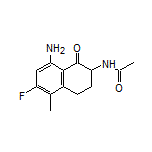 N-(8-Amino-6-fluoro-5-methyl-1-oxo-1,2,3,4-tetrahydronaphthalen-2-yl)acetamide