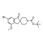 1’-Boc-6-bromo-4-methoxyspiro[indene-2,4’-piperidin]-1(3H)-one1’-Boc-6-bromo-4-methoxyspiro[indene-2,4’-piperidin]-1(3H)-one