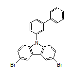 9-(3-Biphenylyl)-3,6-dibromo-9H-carbazole