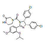 4-[(4S,5R)-4,5-Bis(4-chlorophenyl)-2-(2-isopropoxy-4-methoxyphenyl)-4,5-dihydro-1H-imidazole-1-carbonyl]piperazin-2-one