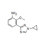 3-(1-Cyclopropyl-1H-1,2,4-triazol-3-yl)-2-methoxyaniline