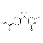 trans-4-[(2,6-Dichloro-4-pyridyl)difluoromethyl]cyclohexanecarboxylic Acid