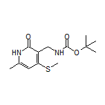 3-[(Boc-amino)methyl]-6-methyl-4-(methylthio)pyridin-2(1H)-one