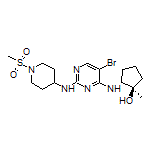 (1R,2R)-2-[[5-Bromo-2-[[1-(methylsulfonyl)-4-piperidyl]amino]-4-pyrimidinyl]amino]-1-methylcyclopentanol