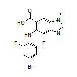 5-[(4-Bromo-2-fluorophenyl)amino]-4-fluoro-1-methylbenzimidazole-6-carboxylic Acid