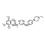 3-(2,6-Dichloro-3,5-dimethoxyphenyl)-1-[6-[[4-(4-ethyl-1-piperazinyl)phenyl]amino]-4-pyrimidinyl]-1-methylurea