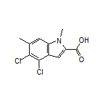 4,5-Dichloro-1,6-dimethylindole-2-carboxylic Acid