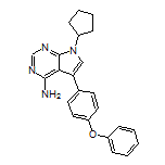 4-Amino-7-cyclopentyl-5-(4-phenoxyphenyl)-7H-pyrrolo[2,3-d]pyrimidine