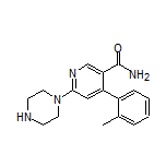 6-(1-Piperazinyl)-4-(o-tolyl)nicotinamide