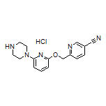 6-[[[6-(1-Piperazinyl)-2-pyridyl]oxy]methyl]nicotinonitrile Hydrochloride