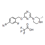 (S)-3-Fluoro-4-[[[6-(3-methyl-1-piperazinyl)-2-pyrazinyl]oxy]methyl]benzonitrile Trifluoroacetate