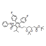 tert-Butyl (4R,6R)-6-[2-[2,3-Bis(4-fluorophenyl)-5-isopropyl-4-(phenylcarbamoyl)-1-pyrrolyl]ethyl]-2,2-dimethyl-1,3-dioxane-4-acetate