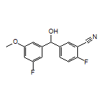 2-Fluoro-5-[(3-fluoro-5-methoxyphenyl)(hydroxy)methyl]benzonitrile