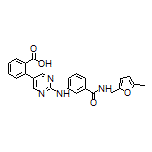 2-[2-[[3-[[(5-Methyl-2-furyl)methyl]carbamoyl]phenyl]amino]-5-pyrimidinyl]benzoic Acid