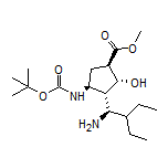 Methyl (1R,2R,3R,4S)-4-(Boc-amino)-3-[(R)-1-amino-2-ethylbutyl]-2-hydroxycyclopentanecarboxylate