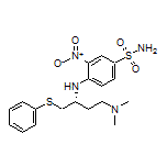 (R)-4-[[4-(Dimethylamino)-1-(phenylthio)-2-butyl]amino]-3-nitrobenzenesulfonamide