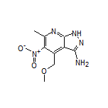 3-Amino-4-(methoxymethyl)-6-methyl-5-nitropyrazolo[3,4-b]pyridine