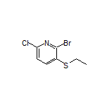 2-Bromo-6-chloro-3-(ethylthio)pyridine