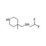 2,2-Difluoro-N-[(4-methyl-4-piperidyl)methyl]ethanamine