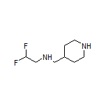 2,2-Difluoro-N-(piperidin-4-ylmethyl)ethanamine