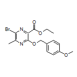 Ethyl 6-Bromo-3-[(4-methoxybenzyl)oxy]-5-methylpyrazine-2-carboxylate