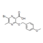 6-Bromo-3-[(4-methoxybenzyl)oxy]-5-methylpyrazine-2-carboxylic Acid