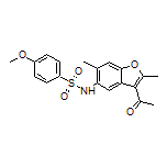 N-(3-Acetyl-2,6-dimethylbenzofuran-5-yl)-4-methoxybenzenesulfonamide