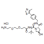 (2S,4R)-1-[(S)-2-[3-[2-(2-Aminoethoxy)ethoxy]propanamido]-3,3-dimethylbutanoyl]-4-hydroxy-N-[4-(4-methylthiazol-5-yl)benzyl]pyrrolidine-2-carboxamide Hydrochloride