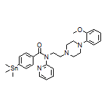 N-[2-[4-(2-Methoxyphenyl)-1-piperazinyl]ethyl]-N-(2-pyridyl)-4-(trimethylstannyl)benzamide