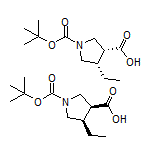 cis-1-Boc-4-ethylpyrrolidine-3-carboxylic Acid