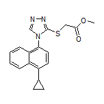 Methyl 2-[[4-(4-Cyclopropyl-1-naphthyl)-4H-1,2,4-triazol-3-yl]thio]acetate