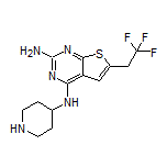 N4-(4-Piperidyl)-6-(2,2,2-trifluoroethyl)thieno[2,3-d]pyrimidine-2,4-diamine