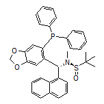 (R)-N-[(R)-[6-(Diphenylphosphino)benzo[d][1,3]dioxol-5-yl](naphthalen-1-yl)methyl]-N,2-dimethylpropane-2-sulfinamide