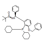 (R)-N-[(S)-[3-(Benzyloxy)-2-(dicyclohexylphosphino)phenyl](phenyl)methyl]-2-methylpropane-2-sulfinamide