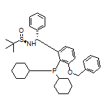 (R)-N-[(R)-[3-(Benzyloxy)-2-(dicyclohexylphosphino)phenyl](phenyl)methyl]-2-methylpropane-2-sulfinamide