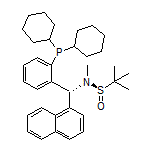 (R)-N-[(R)-[2-(Dicyclohexylphosphino)phenyl](naphthalen-1-yl)methyl]-N,2-dimethylpropane-2-sulfinamide