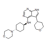 N-(trans-4-Morpholinocyclohexyl)-5-(tetrahydro-2H-pyran-4-yl)-7H-pyrrolo[2,3-d]pyrimidin-4-amine