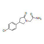 2-[4-(4-Chlorophenyl)-2-oxopyrrolidin-1-yl]acetamide