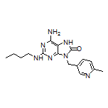6-Amino-2-(butylamino)-9-[(6-methylpyridin-3-yl)methyl]-7H-purin-8(9H)-one