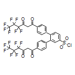 4,4’’-Bis(4,4,5,5,6,6,6-heptafluoro-3-oxohexanoyl)-[1,1’:2’,1’’-terphenyl]-4’-sulfonyl Chloride