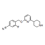 3-Fluoro-4-[[[6-(4-piperidyl)-2-pyridyl]oxy]methyl]benzonitrile