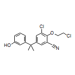 3-Chloro-2-(2-chloroethoxy)-5-[2-(3-hydroxyphenyl)-2-propyl]benzonitrile