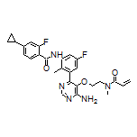 N-[3-[6-Amino-5-[2-(N-methylacrylamido)ethoxy]pyrimidin-4-yl]-5-fluoro-2-methylphenyl]-4-cyclopropyl-2-fluorobenzamide