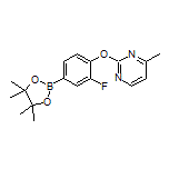 3-Fluoro-4-[(4-methyl-2-pyrimidinyl)oxy]phenylboronic Acid Pinacol Ester