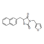 3-(Furan-3-ylmethyl)-5-(naphthalen-2-ylmethyl)thiazolidine-2,4-dione