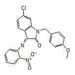 6-Chloro-1-(4-methoxybenzyl)-3-[(2-nitrophenyl)imino]indolin-2-one